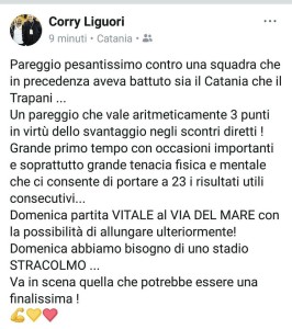 Il post di Corrado Liguori