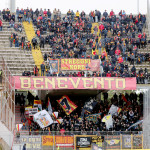 settore ospiti gara Lecce-Benevento
